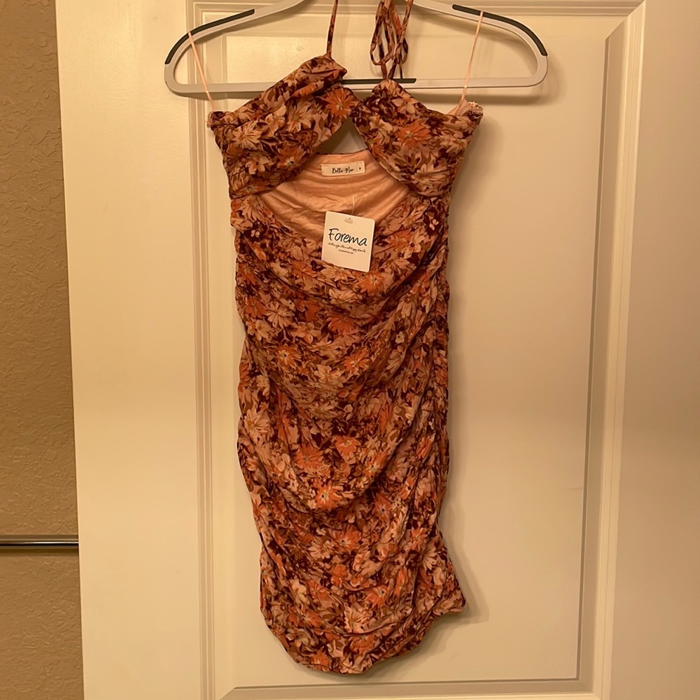 Floral halter dress